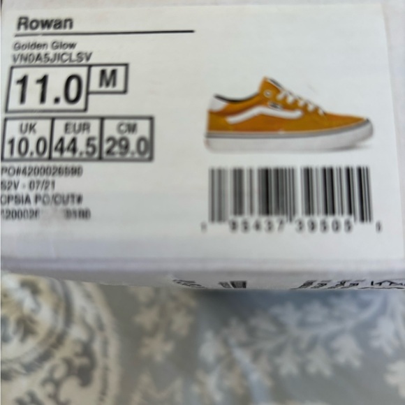 Vans Rowan Old Skool Sneakers  - Golden Glow with White Details - Size 11 - Picture 7 of 7